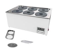 Scientific-grade Digital Water Bath, with Digital Display And Protective Cover, Thermostatic Heater, Laboratory Heating Equipment, Stainless Steel Inner Tank, Accuracy 0.01℃,WB100-6F