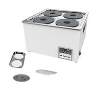 Scientific-grade Digital Water Bath, with Digital Display And Protective Cover, Thermostatic Heater, Laboratory Heating Equipment, Stainless Steel Inner Tank, Accuracy 0.01℃,WB100-4