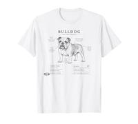 Scientific Illustration Bulldog for A Dog Owner T-Shirt