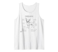 Scientific Illustration Chihuahua Dog Lover Tank Top