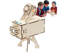 Scientific Kit - Scientific Equipment Kit with Wooden Projector, Fun Educational Toy for Home, School, Classroom from 7 to 14 Years Old