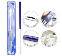 Scientific Labwares Stainless Steel Micro Lab Scoop Sampler with Soft Handle - Scientific Quality Micro Lab Spatula Blade Spoon (9")