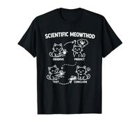 Scientific Method Funny Science Cat Scientist Stem Kitty Value Graphic T-Shirt
