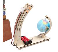 Scientific Model Kits For Kid - Wooden Satellite Model Making Set -9x5.8x18.2cm/3.54x2.28x7.17 inches Educational Hand Craft Construction Toys Kits For Kids Child Girl Boy