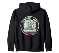 Scientist Dad Laboratory Research Chemistry Father's Day Zip Hoodie