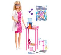 Scientist Doll and Accessories with Blonde Fashion Doll, Lab Table, Microscope, & Color-Change Beaker & Petri Dish Accessories, JCR70 - Board Game
