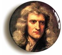 Scientist Isaac Newton Fridge Magnet (Circular 2inch / 50mm Diameter)