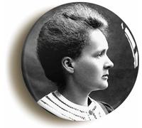 Scientist Marie Curie Fridge Magnet (Circular 2inch / 50mm Diameter)