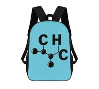 Scientist Science Caffeine Molecule 17 Inch Laptop Backpack Travel Backpack
