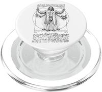 Scientist Vitruvian Man Leonardo Da Vinci Physics Chemistry PopSockets PopGrip for MagSafe