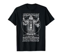 Scientist Vitruvian Man Leonardo Da Vinci Physics Chemistry T-Shirt