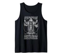 Scientist Vitruvian Man Leonardo Da Vinci Physics Chemistry Tank Top