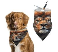SciFi Lion Easter Dog Bandanas for Small Medium Large Dogs,Cat Dogs,Pet Scarf - Polyester Cute Bibs.Triangle Pet Scarf for Puppy Pet,Personalized Birthday/Party Fun Idea Gift