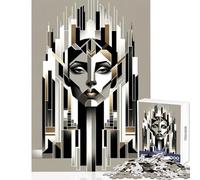 SciFi Portrait Metropolis 1000 Piece Jigsaw Puzzles Gifts for Women Men Analysis And Logic Home Decoration Toys for And from 14 Years And over (38x26cm)