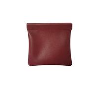 SCIKHEFT Faux Leather Jewelry Travel Bag Jewelry Pouch for Trinket Festive Gift Option for Christmas, Wedding Celebrations (Red 2PCS)