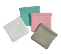 SCIKHEFT Pouchic - Personalized Snap Closure PU Leather Organizer Pouch Squeeze Coin Purse Mini Pocket Cosmetic Bag for Women