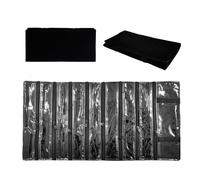 SCIKHEFT Travel Jewelry Roll Bag Portable Organizer Pouch With Grids&PVC Cover Storage Bags for Necklace, Bracelet, Bracelet,Ring, Badge, Pendant