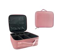 SCIKHEFT Travel Makeup Train Case Cosmetic Organizer Portable Artist Storage Bag with Adjustable Dividers for Cosmetics Makeup Brushes Toiletry Jewelry Digital Accessories, C-Pink, A Small, A Small