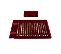 SCIKHEFT Travel Necklace Organizer, Tangle Free Jewelry Case, 16 Slots