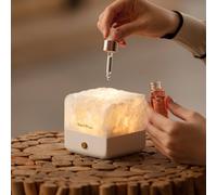 Scilla Rose The Selenite Diffuser Light with Inner Peace Essential Oil in Soft White | Size: 10 inches Scilla Rose Soft White 10 inches