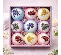 Scilla Rose Women's 9-Piece Bath Bomb Gift Set - Luxury Relaxation & Wellness Bath Set" | Size: 1kg Scilla Rose Multicolor 1kg