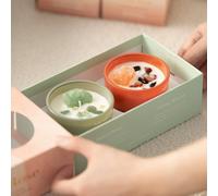 Scilla Rose Women's Crystal Healing & Affirmation Aromatherapy Candle Set in Orange | Size: 1kg Scilla Rose Orange 1kg