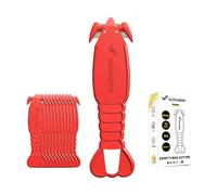 Scimaker Box Cutter Safety Knife, Recessed SK-2 Blade, 12-Pack, Red | Finger-safe concealed knife, parcel tape splitter, intuitive no-lock design, ambidextrous lobster body, multi-colour set.