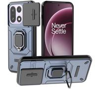 SCIMIN Magnetic Ring Stand Case for OnePlus 15, Dual Layer Protection Finger Loop Holder Case with Camera Cover