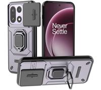 SCIMIN Magnetic Ring Stand Case for OnePlus 15, Dual Layer Protection Finger Loop Holder Case with Camera Cover