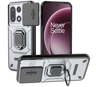 SCIMIN Magnetic Ring Stand Case for OnePlus 15, Dual Layer Protection Finger Loop Holder Case with Camera Cover