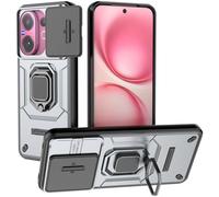 SCIMIN Magnetic Ring Stand Case for vivo V60, Dual Layer Protection Finger Loop Holder Case with Camera Cover
