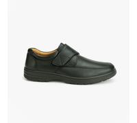 Scimitar BARNEY Mens Faux Leather Touch Fasten Shoes Black - UK 9