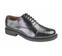 Scimitar Capped Oxford Cadet Shoes Cushion Insole UK 10 Black