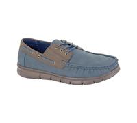 Scimitar Mens Boat Shoes (11 UK) (Navy/Brown)