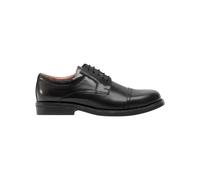 Scimitar Men's Capped Gibson Leather Shoes in Black | Size: 8 Scimitar Black 8