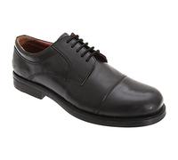 Scimitar Mens Capped Gibson Leather Shoes (11 UK) (Black)