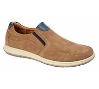 Scimitar Mens Twin Gusset Slip On Casual Shoes Mens Comfort Shoes Mens Shoes Mens Slip On Shoes Black/Tan/Grey 12 UK