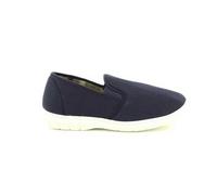 Scimitar Men's Twin Gusset Slip On Casual Textile Shoes in Dark Navy | Size: 10 Scimitar Dark Navy 10