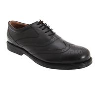 Scimitar Men's Wing Cap Brogue Oxford Shoes in Black | Size: 7 Scimitar Black 7