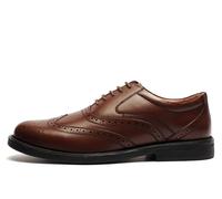 Mens Scimitar Formal Lace Up Brogues Brown 9