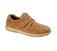 Scimitar Roddy Mens Casual Touch Fasten Shoes Tan UK 6