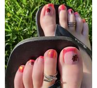 Scintillate Persist Toenails Fashion Fraudulent Hoofs Rose Light Permanent Gluey Complimentary Application Thin ABS Toe Tips Fashion Scintillate False Hoofs