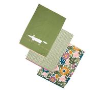 Scion by Dexam Tea Towels Mr Fox Green/Multi 3pcs