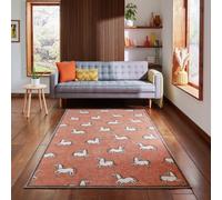 Scion Canter Spice Terracotta Flatweave Rug - 152x230cm