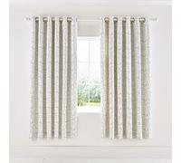 SCION Composition Lined Curtains Putty, 100% COTTON PANAMA 144 THREAD COUNT, 167 x 183 cm