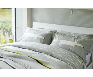 Scion Cotton Mr Fox Silver Bedding Set - Double