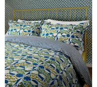 Scion 'Twist & Turn' Cotton Duvet Cover Set in Indigo | Size: King Scion Indigo King