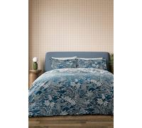 Scion 'Falling Foss' Cotton Duvet Cover Set in Blue | Size: Super King Scion Blue Super King