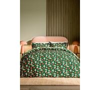 Scion Fan Floral Double Duvet Cover SET, Green