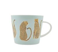 Scion Living - Keith Brymer Jones Collaboration Range - Lionel Leopard Ceramic Mug - Orange - 350ml
